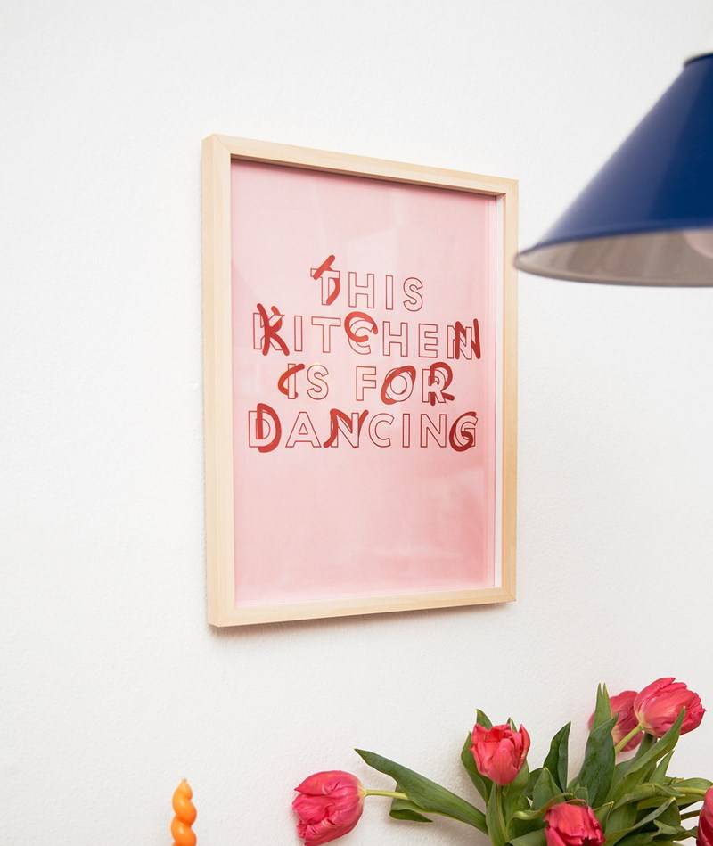 KAUF DICH GLüCKLICH Poster (A3) Dancing Pink Rabatte dieses Monats