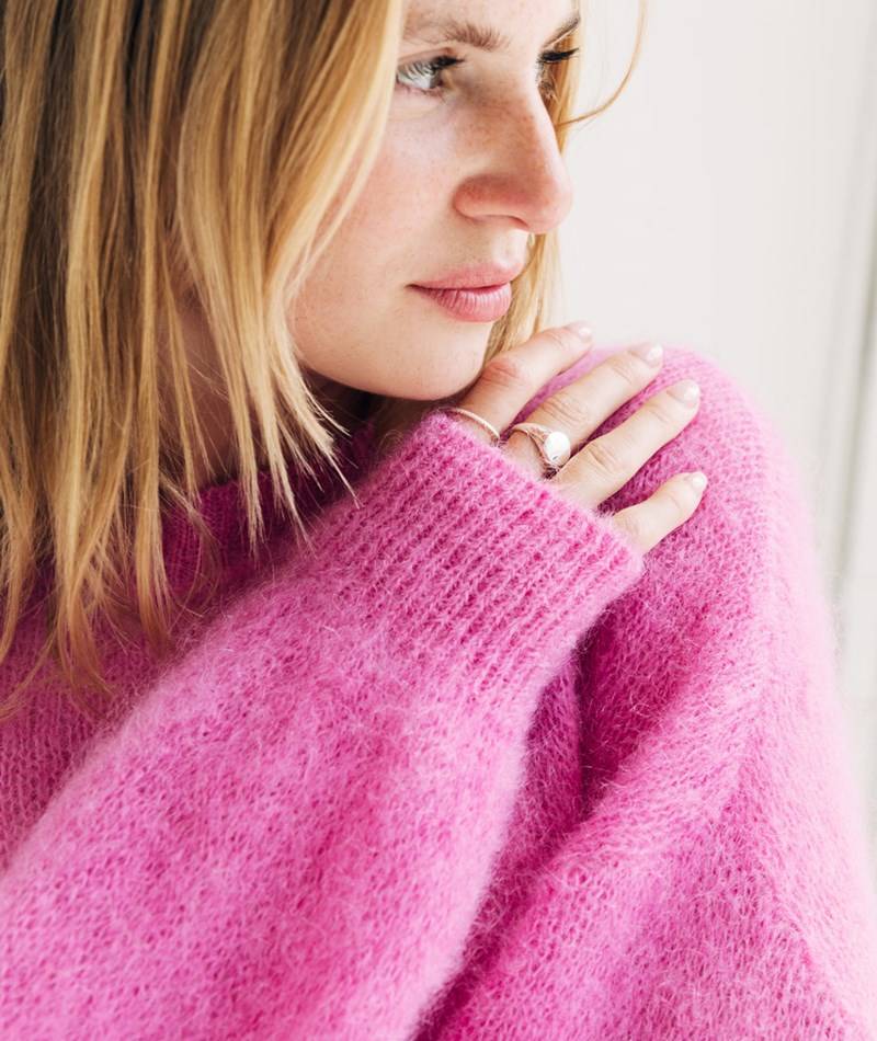 KAUF DICH GLüCKLICH Pullover Pink Speichern exportieren