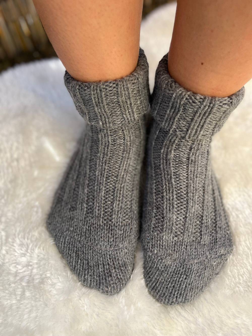 KB Socken Alpakasocken mit Umschlag dickgestrickt - 2 Paar VIP-Rabatte