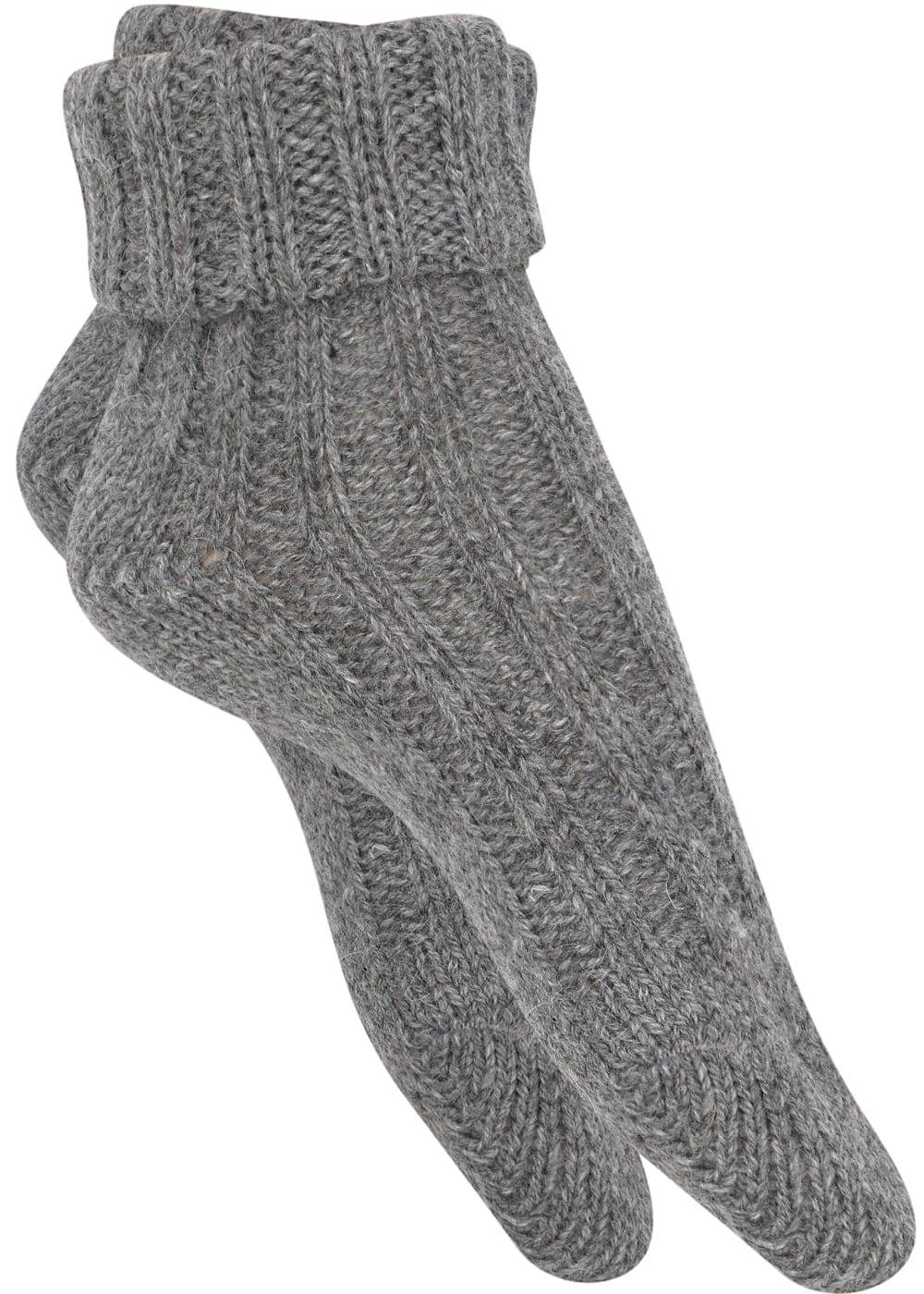 KB Socken Alpakasocken mit Umschlag dickgestrickt - 2 Paar VIP-Rabatte