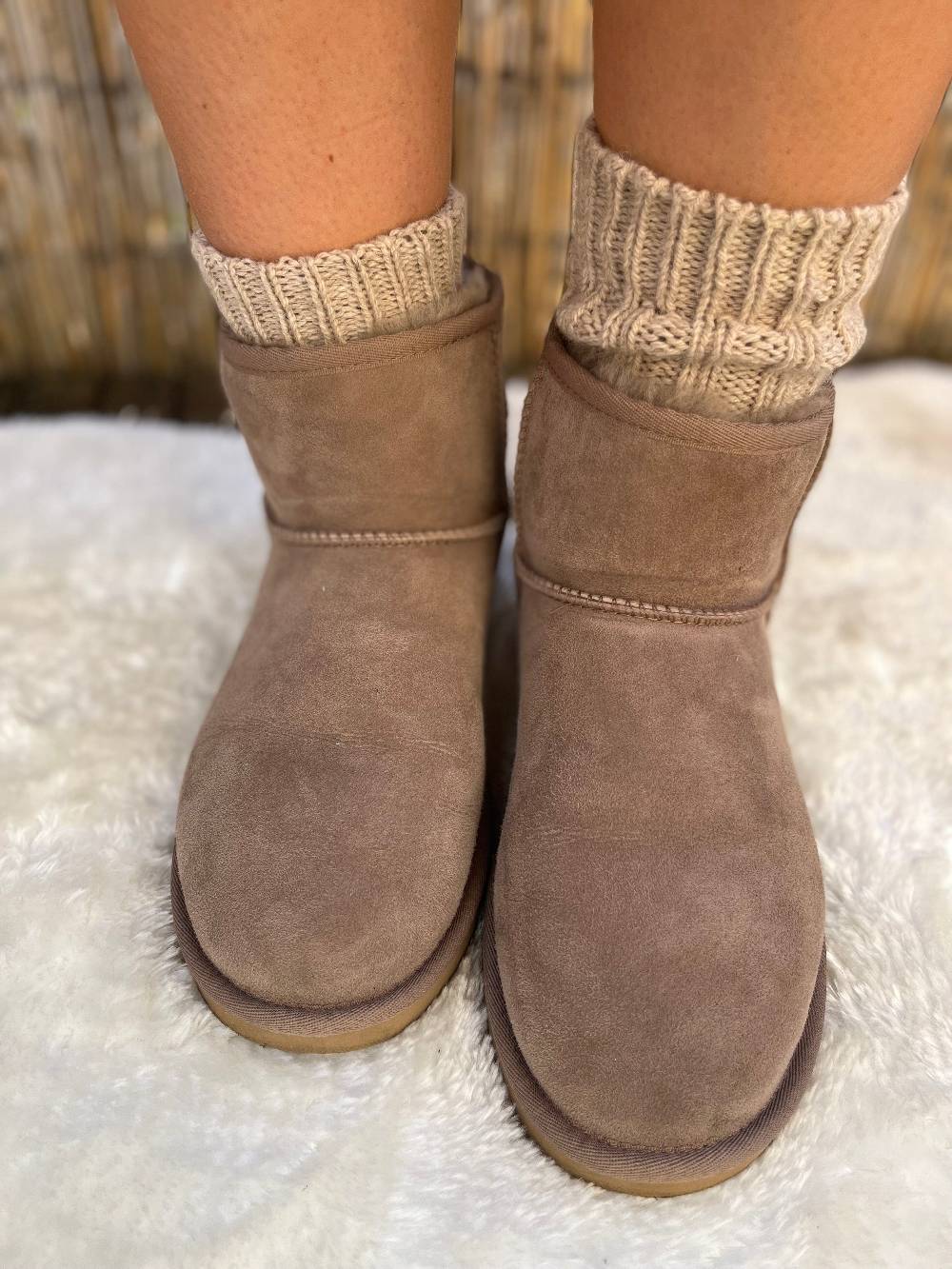 KB Socken Alpakasocken mit Umschlag dickgestrickt - 2 Paar Wochenangebot