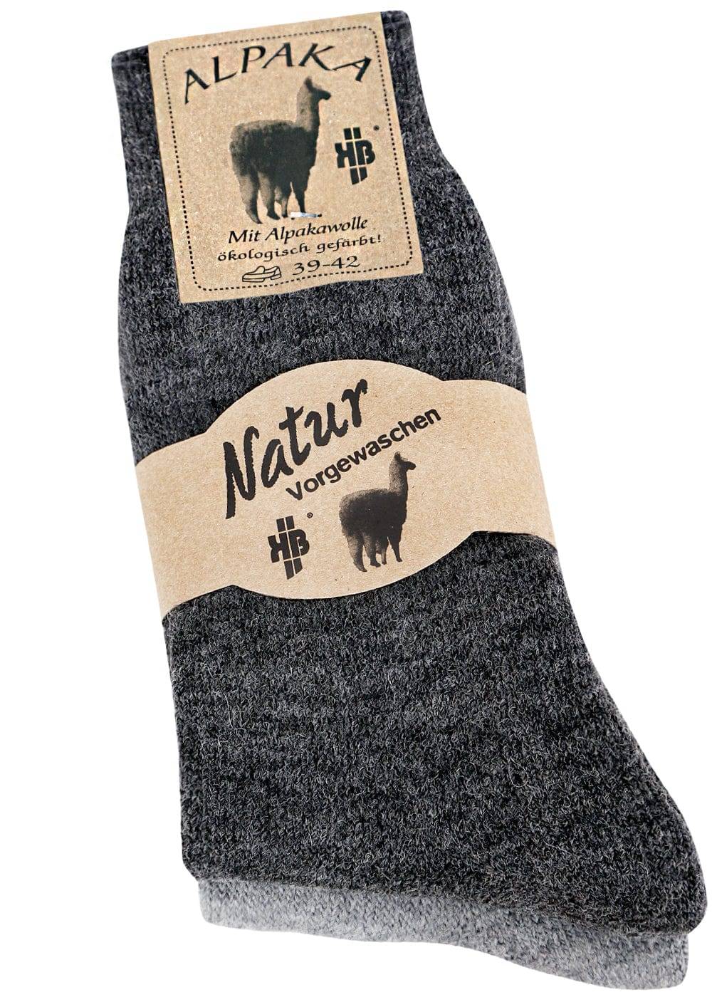 KB Socken Alpaka Thermosocken grau - 2 Paar Letzte 3 Tage