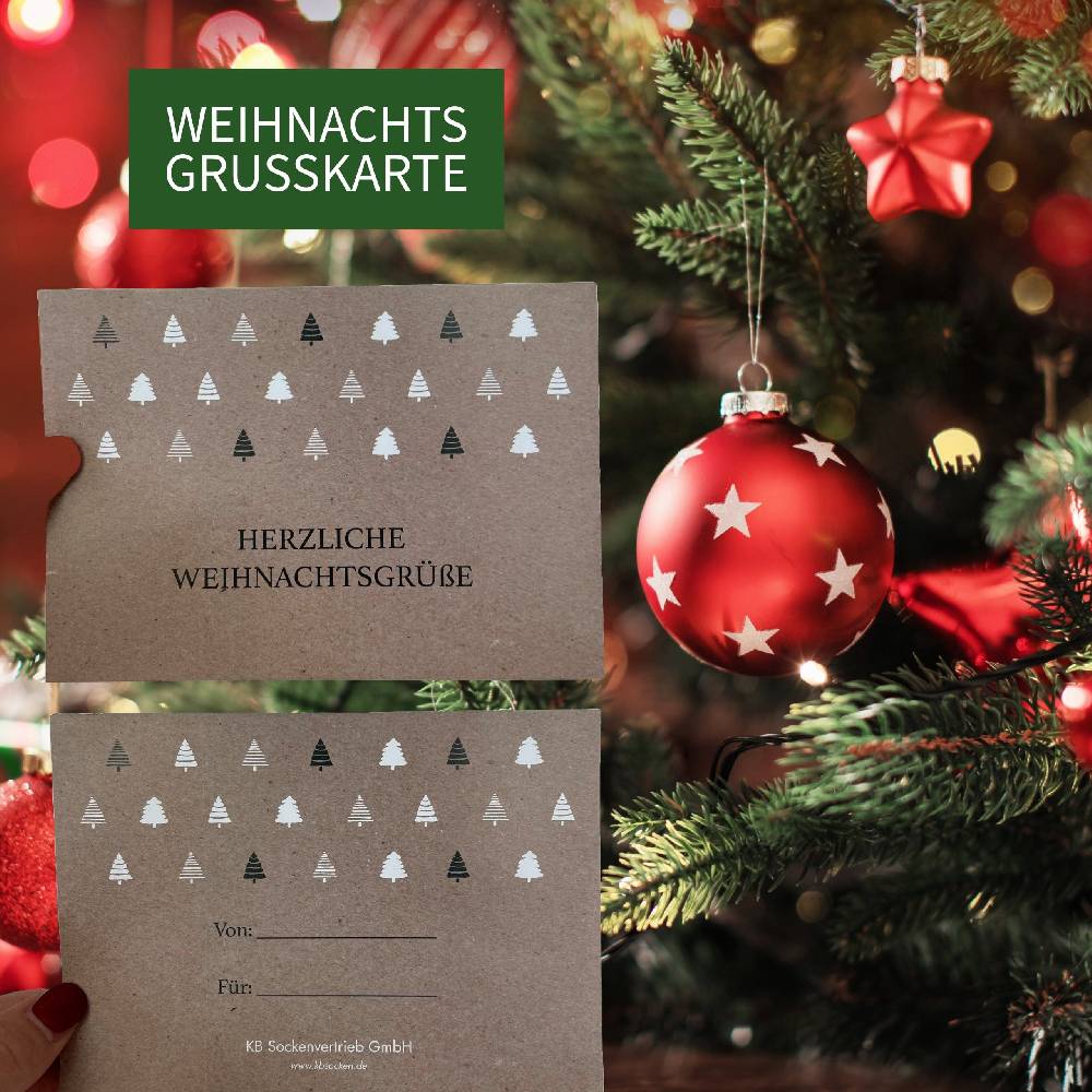 KB Socken Weihnachtliche Geschenkbox inklusive 2 Paar Alpakasocken, einer Alpakakeratinseife und einer Weihnachtskarte Letzte 2 Tage