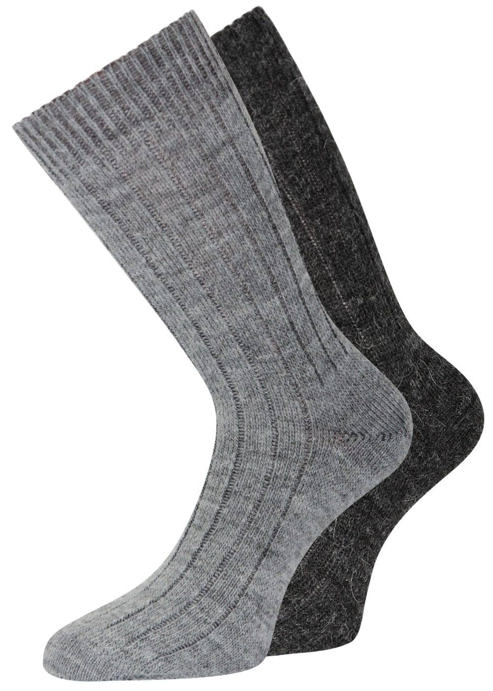 KB Socken Alpakasocken feingestrickt grau - 2 Paar Letzter Tag