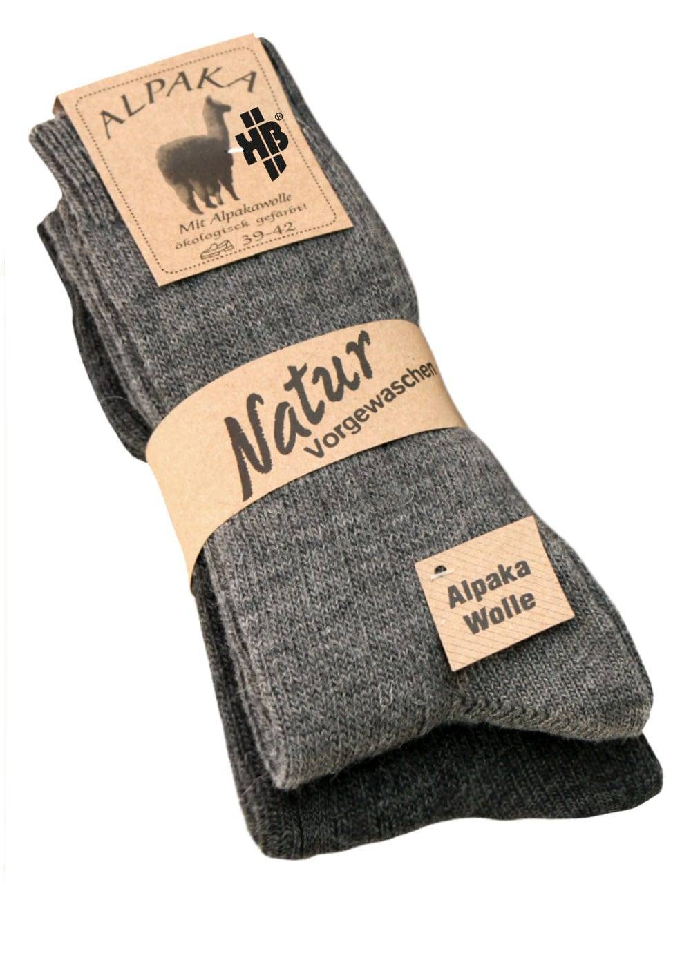 KB Socken Alpakasocken feingestrickt grau - 2 Paar Letzter Tag
