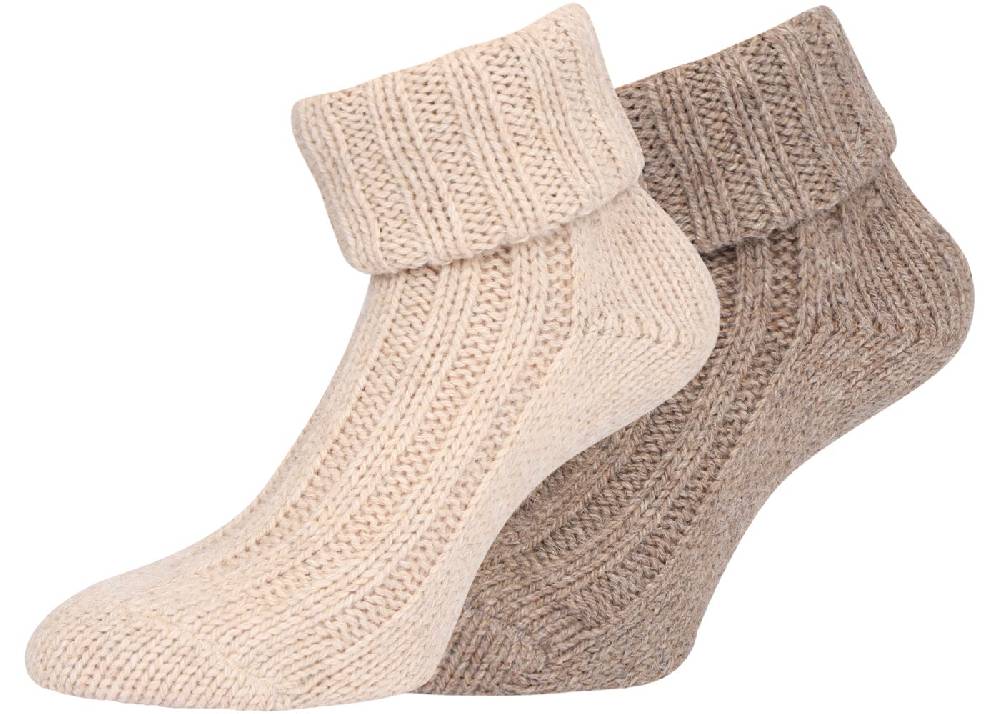 KB Socken Alpakasocken mit Umschlag dickgestrickt - 2 Paar Bis zu 65% Rabatt