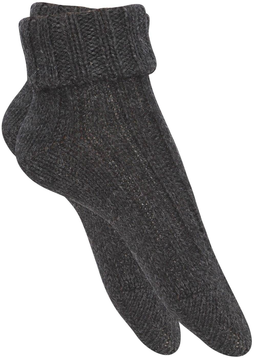 KB Socken Alpakasocken mit Umschlag dickgestrickt - 2 Paar Nur für heute