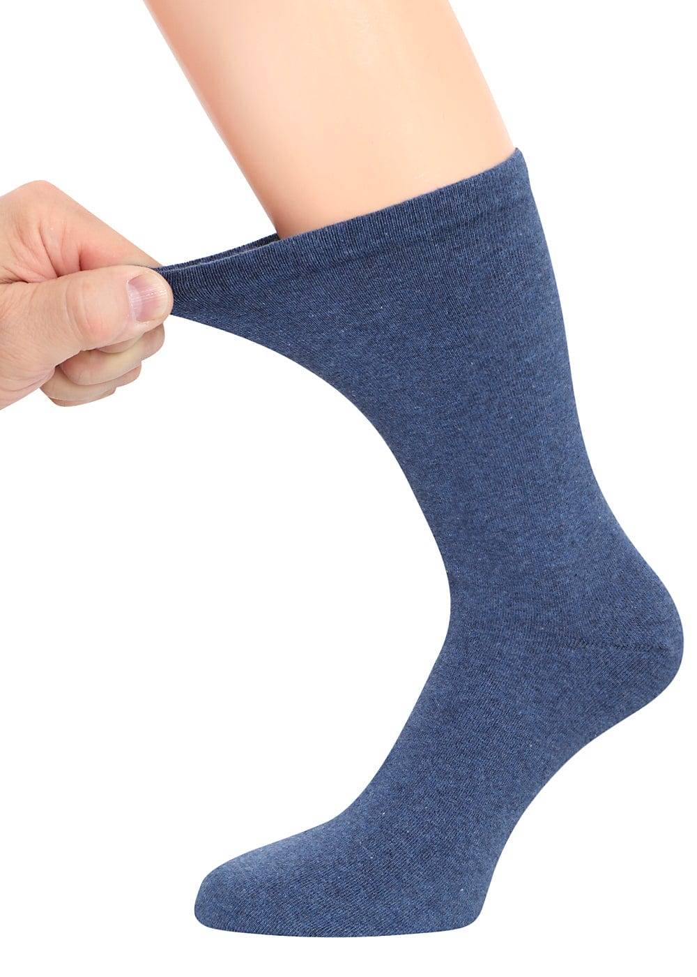 KB Socken Diabetikersocken extra weit dehnbar - Damen Herren - blau 6 Paar Hotsell