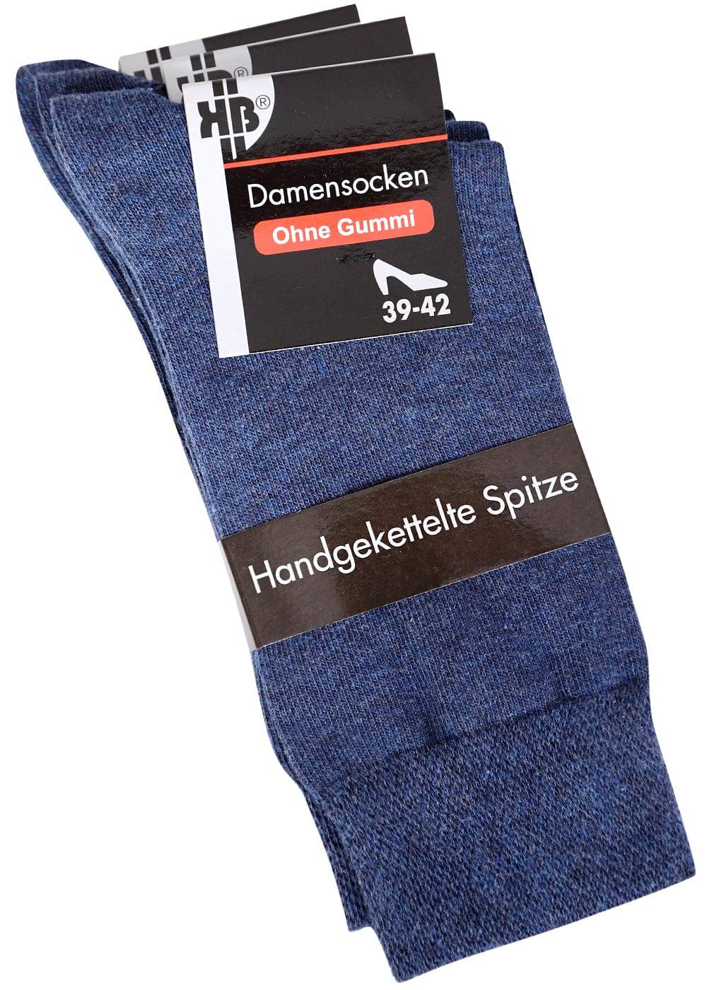 KB Socken Blaue Damensocken - 6 Paar Fabrikpreis