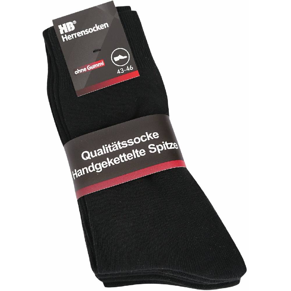 KB Socken Herrensocken schwarz - Diabetiker geeignet - 10 Paar Großer Ausverkauf