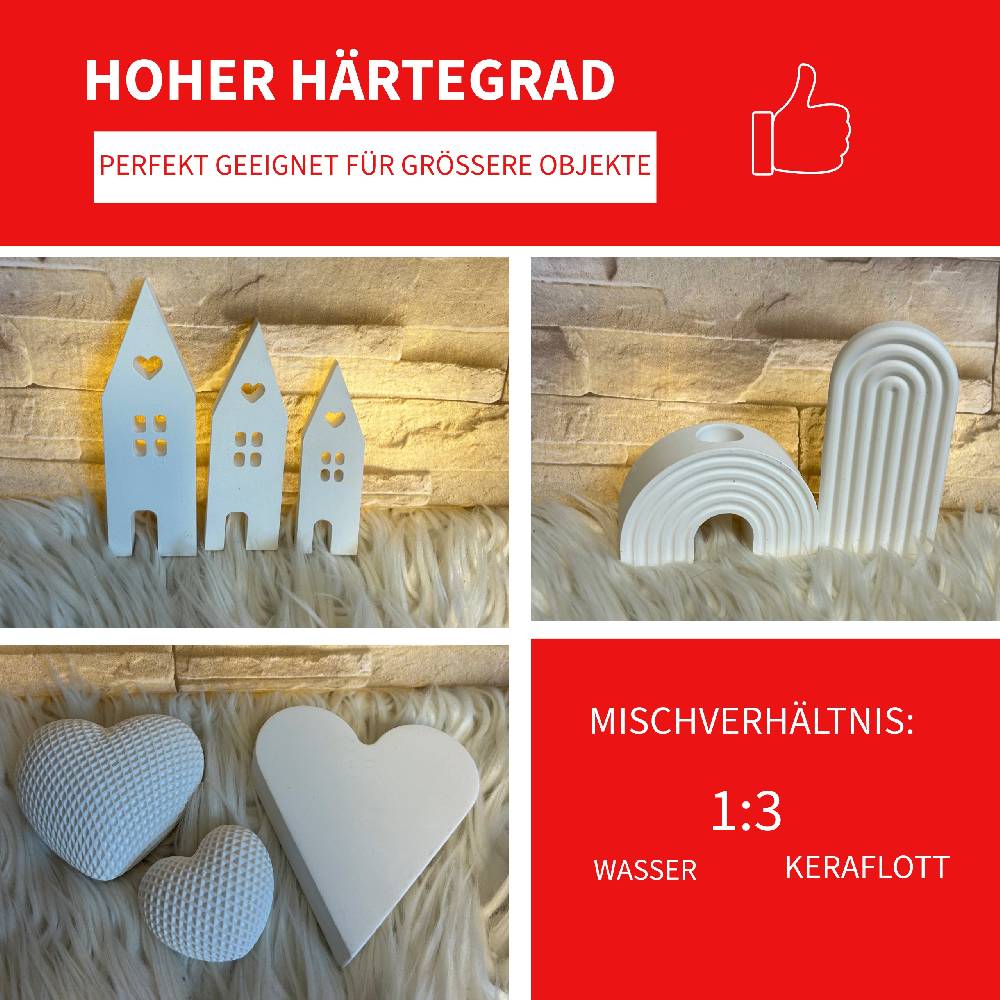 KB Socken KERAflott Reliefgießpulver weiß 5 kg Sack Sonderangebote