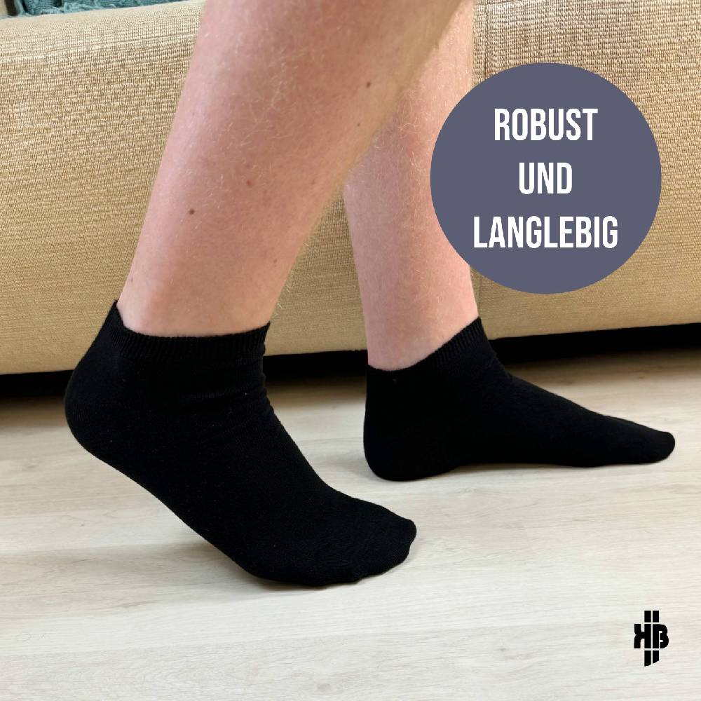 KB Socken Herren Sneakersocken schwarz - 10 Paar Fabrik Onlineshop