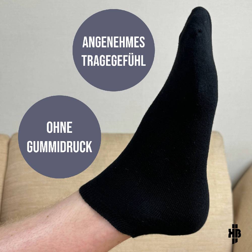KB Socken Herren Sneakersocken schwarz - 10 Paar Fabrik Onlineshop