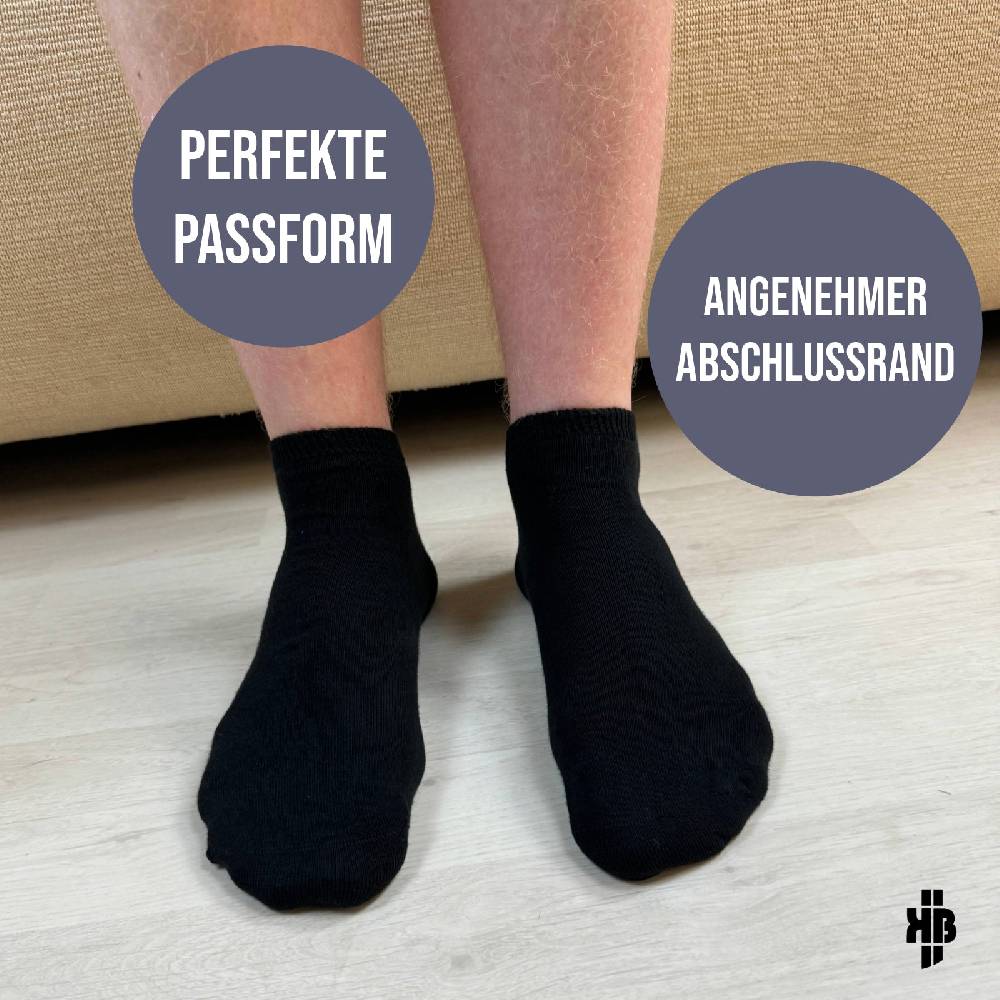 KB Socken Herren Sneakersocken schwarz - 10 Paar Fabrik Onlineshop