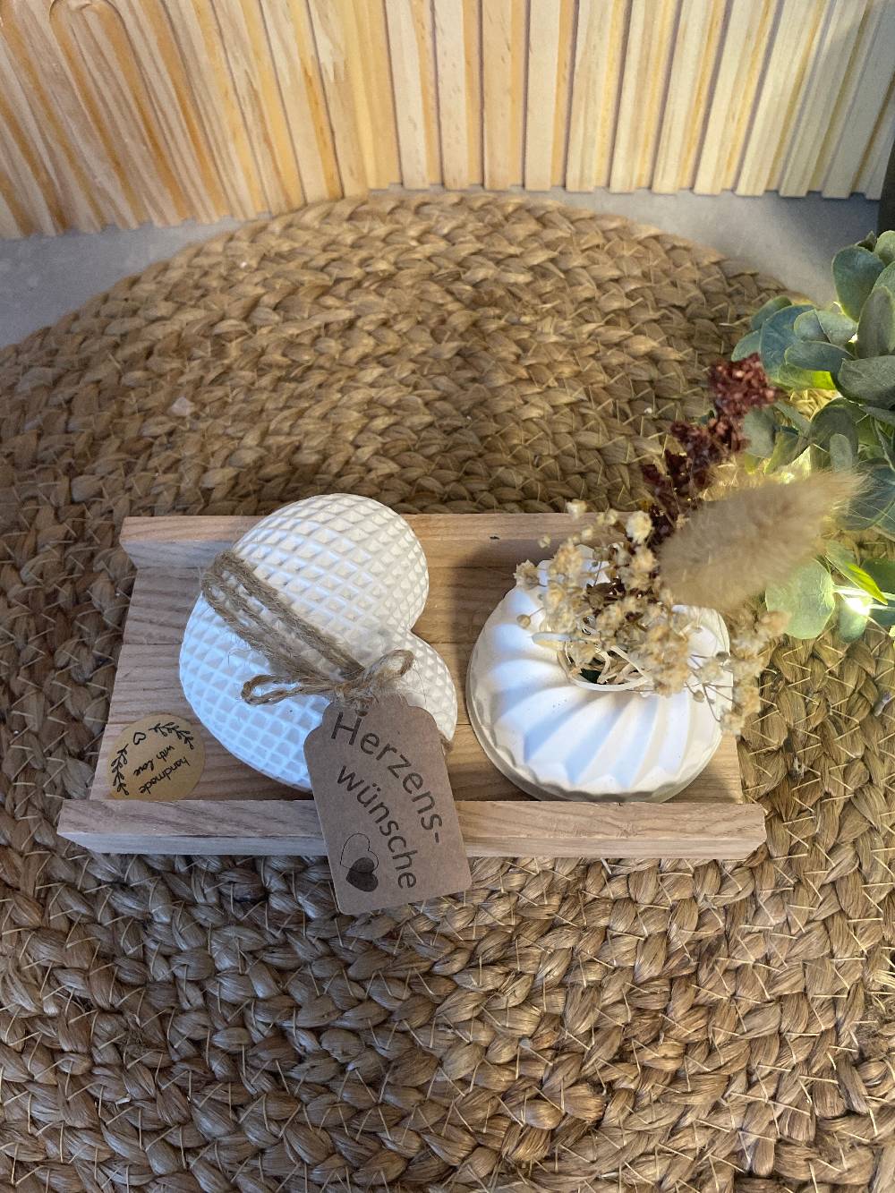 KB Socken Tablett Set mit Pustekuchen und Herz-Geschenk Set Damen Handmade Großer Ausverkauf