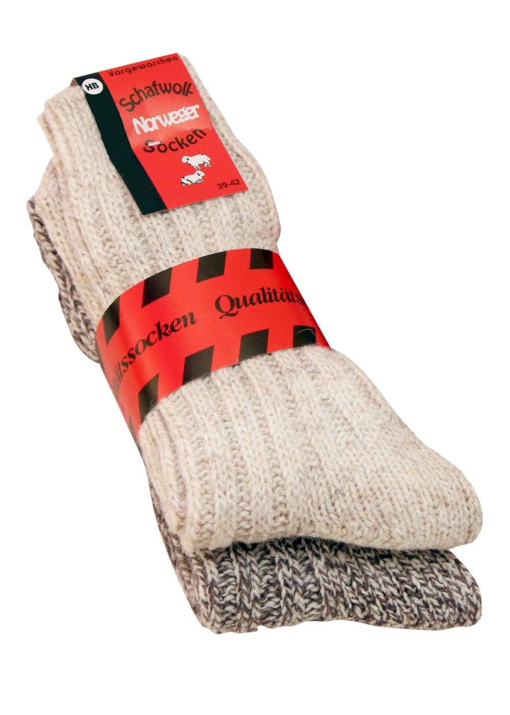 KB Socken Norwegersocken Beige - 2 Paar Fabrik Onlineshop
