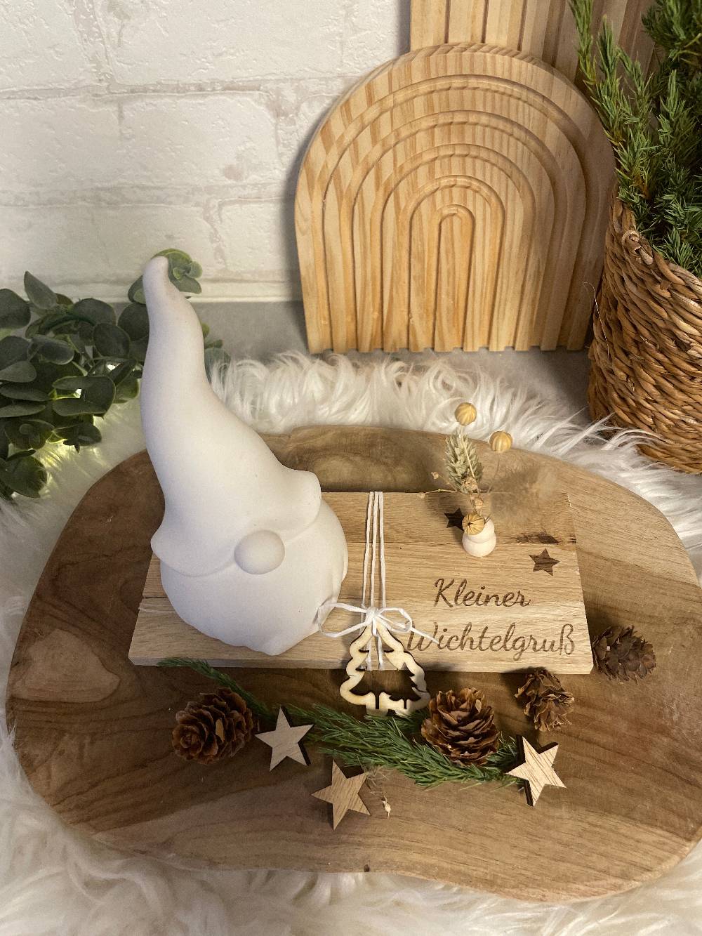 KB Socken Wichtel Geschenk Deko , Wichtelgruss, Geschenkidee, Weihnachten, Advents Deko, Weihnachtsgeschenk Frau, Reliefgiesspulver, Wichtelgeschenk Neueste Mode
