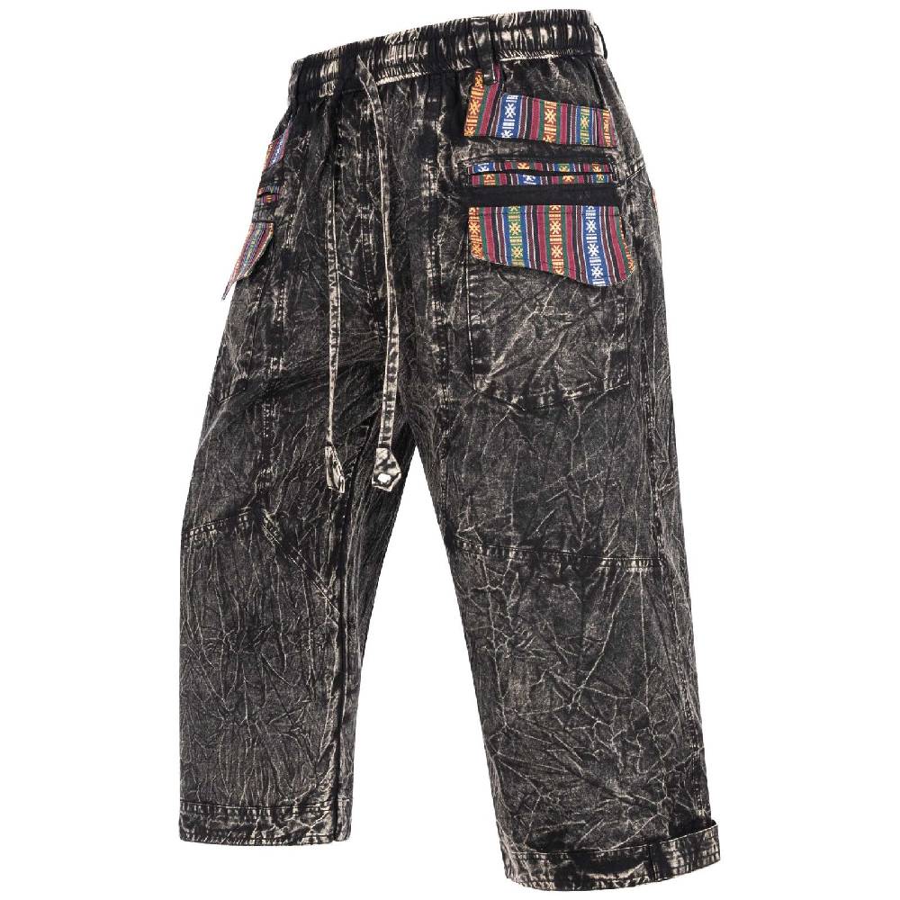 Kunst Und Magie Kurze Aladin Herren Hose 3/4 Baggy Cargo Yoga Pants Hippie Goa Baumwoll Shorts Super Sparpreis