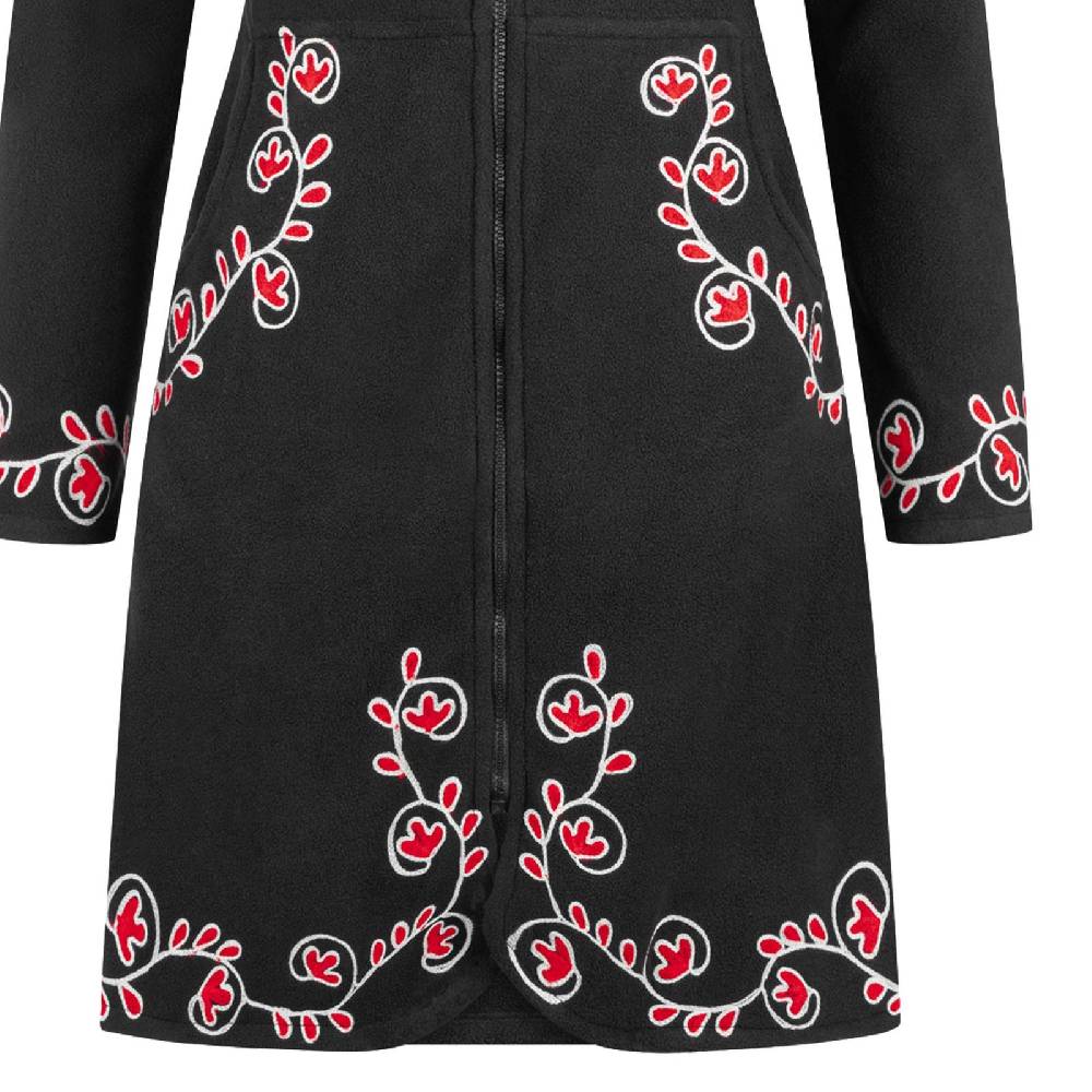 Kunst Und Magie Kunst und Magie Damenmantel aus Fleece Boho Fleece Jacke Begrenzte Freigabe