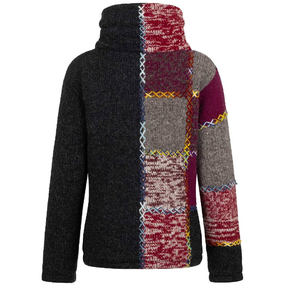 Kunst Und Magie Strickjacke Schurwolle Klassich Nordisch Wolle Jacke Thermo-Hoch Kragen Futter Unisex JETZT KAUFEN