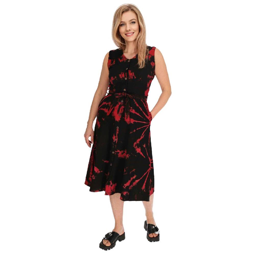Kunst Und Magie Kleid Batik Sommerkleid Baumwoll Kleid Boho Ibiza Geköpft Hippie Tie Dye 50% Rabatt für begrenzte Zeit