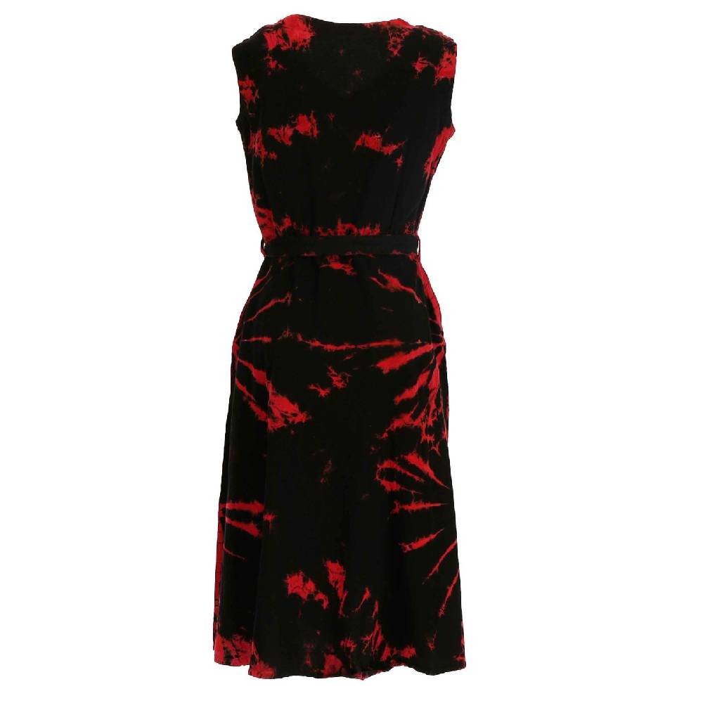 Kunst Und Magie Kleid Batik Sommerkleid Baumwoll Kleid Boho Ibiza Geköpft Hippie Tie Dye 50% Rabatt für begrenzte Zeit