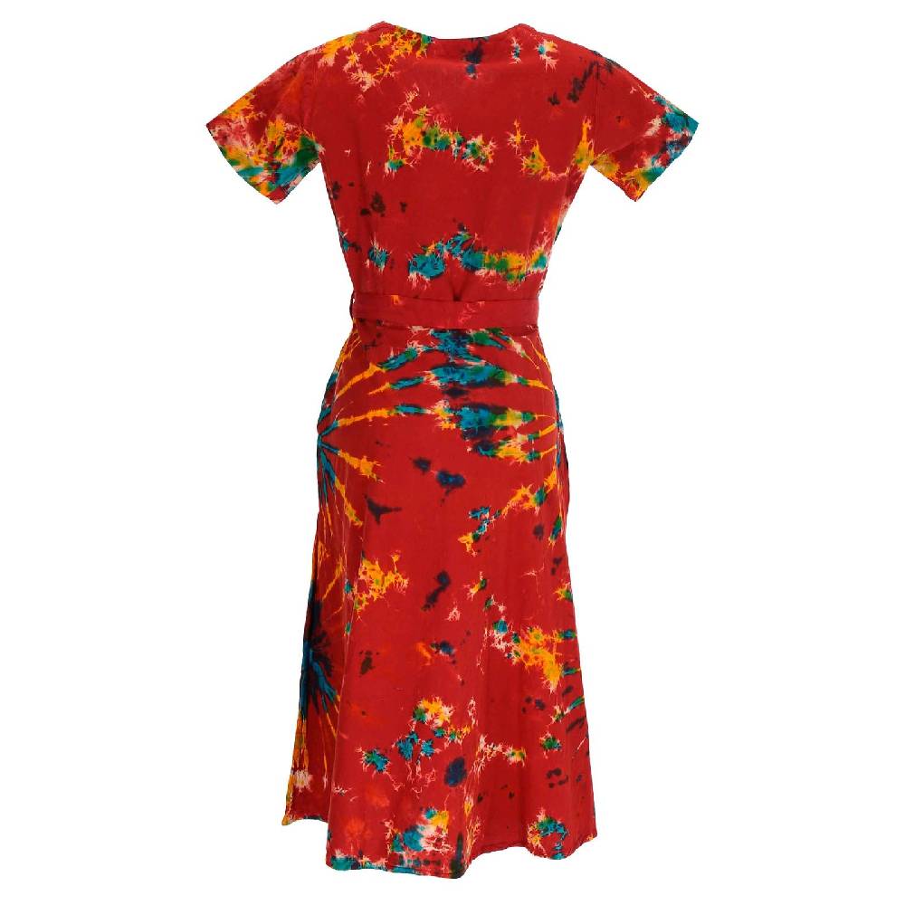 Kunst Und Magie Kleid Batik Sommerkleid Baumwoll Kleid Boho Ibiza Geköpft Hippie Tie Dye Rabatte dieses Monats