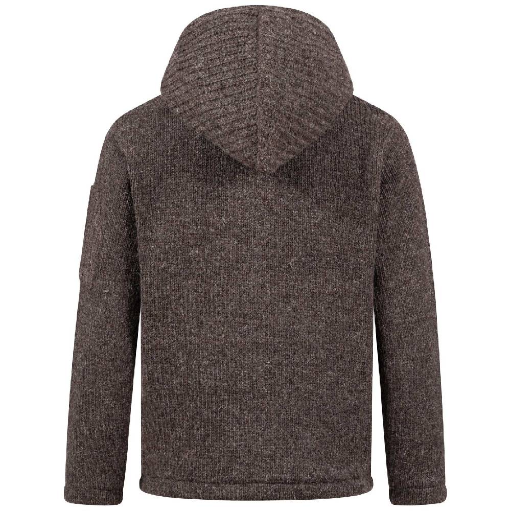 Kunst Und Magie Herren Strickjacke Schurwolle Klassich Nordisch Wolle Jacke mit Kapuze Schurwolle Günstiger Verkauf