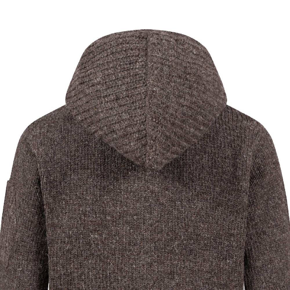 Kunst Und Magie Herren Strickjacke Schurwolle Klassich Nordisch Wolle Jacke mit Kapuze Schurwolle Günstiger Verkauf