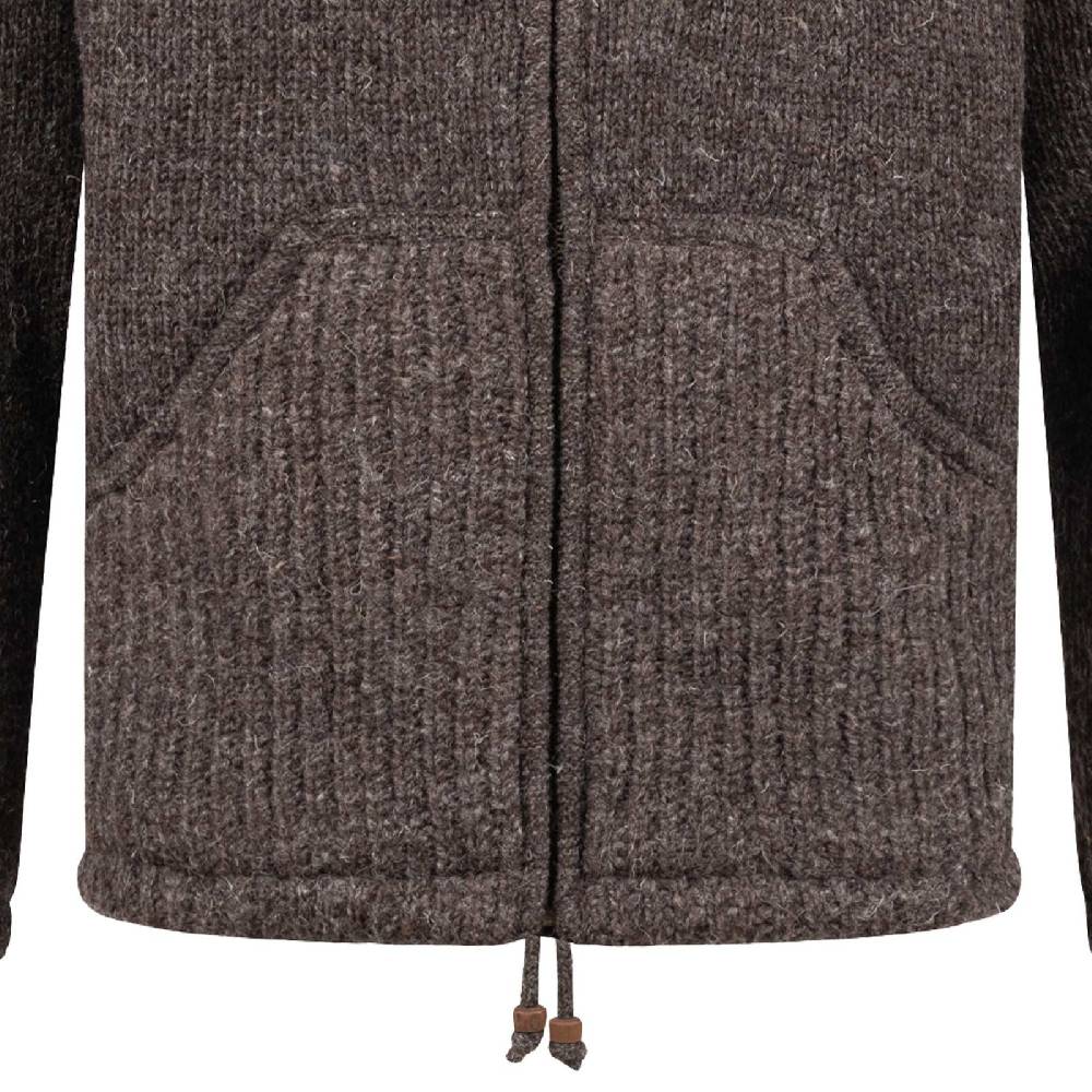 Kunst Und Magie Herren Strickjacke Schurwolle Klassich Nordisch Wolle Jacke mit Kapuze Schurwolle Günstiger Verkauf
