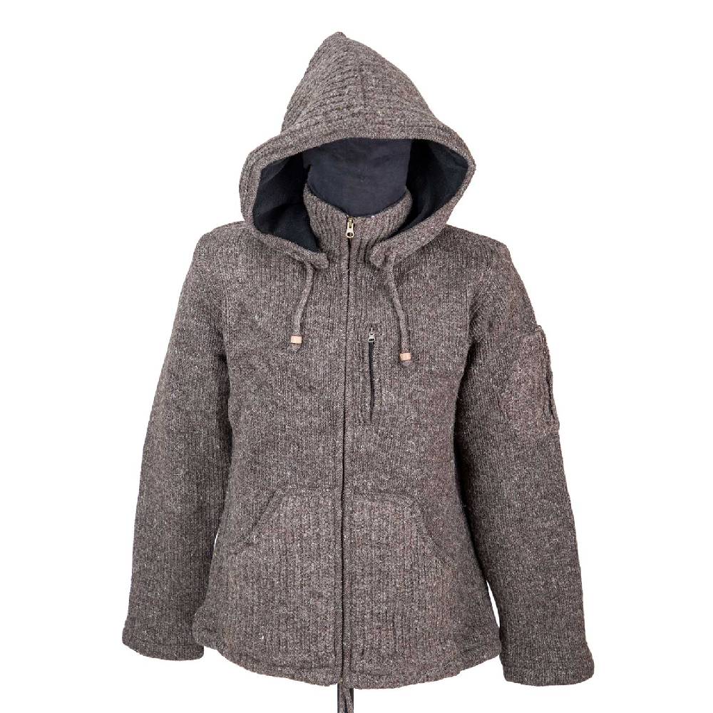 Kunst Und Magie Herren Strickjacke Schurwolle Klassich Nordisch Wolle Jacke mit Kapuze Schurwolle Günstiger Verkauf