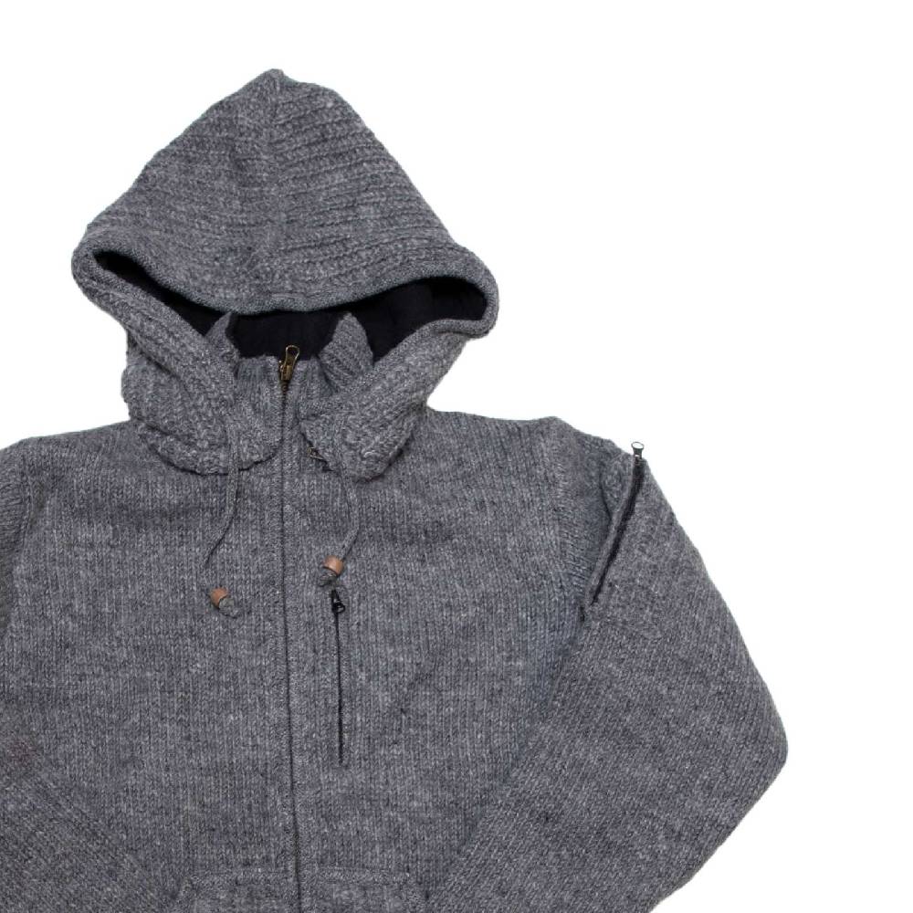 Kunst Und Magie Herren Strickjacke Schurwolle Klassich Nordisch Wolle Jacke mit Kapuze Schurwolle Limitierter Zeitrabatt