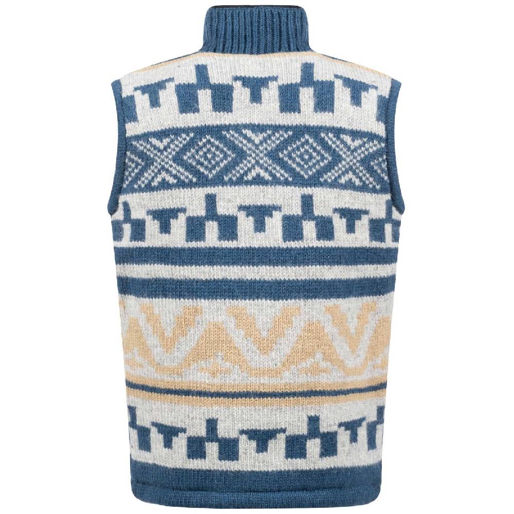 Kunst Und Magie Kunst und Magie Unisex Gilet Ärmellose Weste Strickweste aus Wolle Fleecefutter Winter Aztekenmuster Großer Ausverkauf