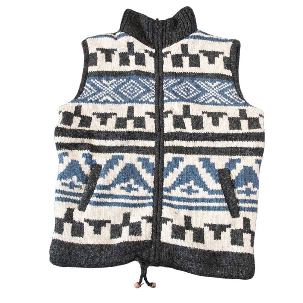 Kunst Und Magie Kunst und Magie Unisex Strickweste aus Wolle mit warmen Fleecefutter Weihnachtsangebot