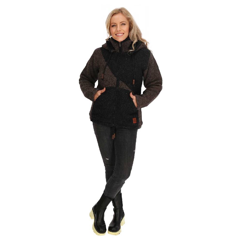Kunst Und Magie Strickjacke Goa Wolle Jacke Fleecefutter Zipfelkapuze Unisex Fair Valentinstagsangebot