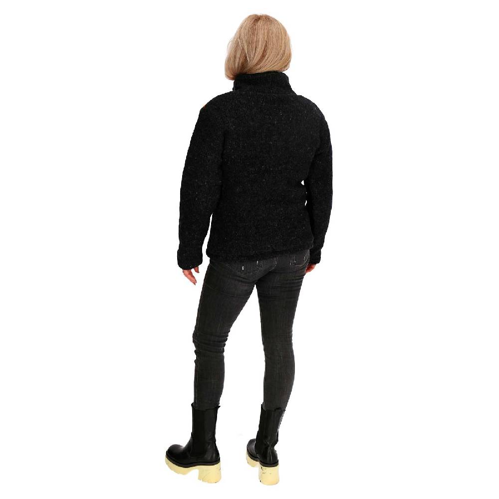 Kunst Und Magie Damen Strickjacke gefütterte Wolljacke Strickpullover Goa Wolle Bunte Jacke Regenbogen Jubiläumsangebot