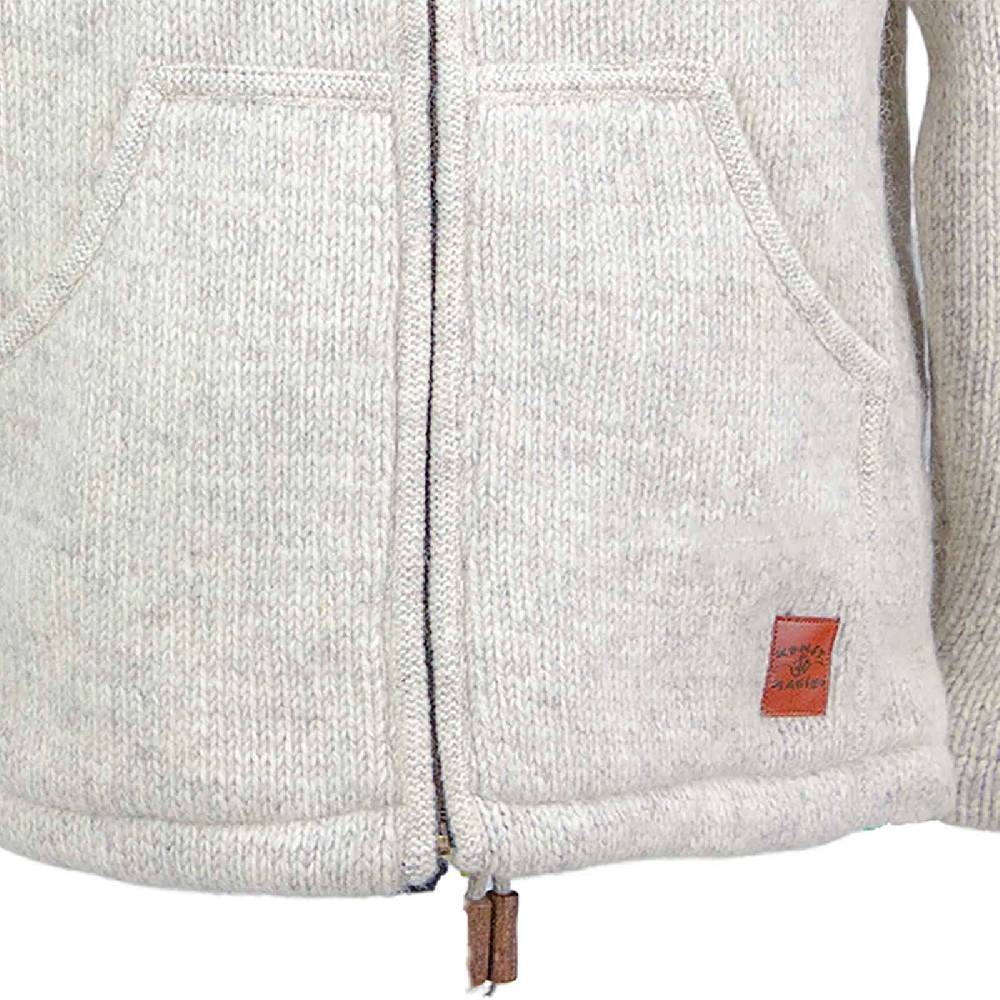 Kunst Und Magie Klassische Strickjacke Wolle Winter Jacke mit Hochkragen Fleecefutter Fair Nachhaltig Tägliche Deals