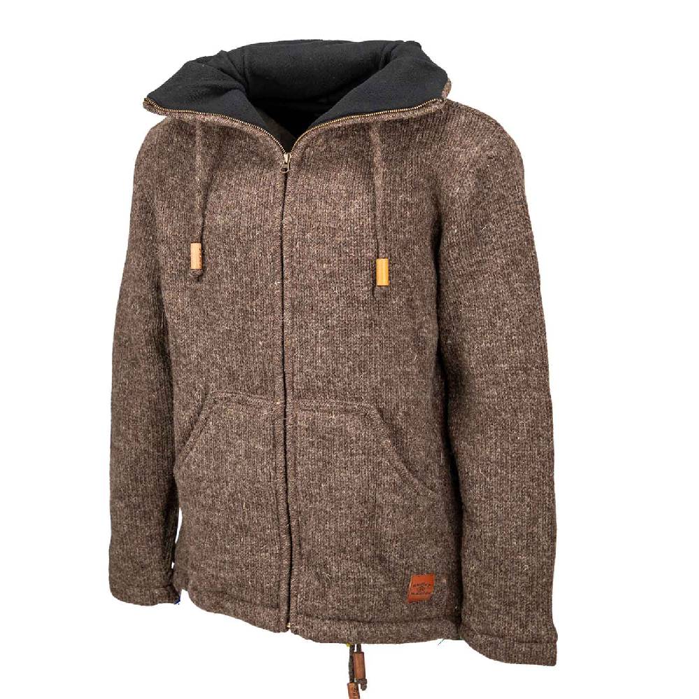 Kunst Und Magie Klassische Strickjacke Wolle Jacke mit Hochkragen Fleecefutter Riesige Ersparnisse