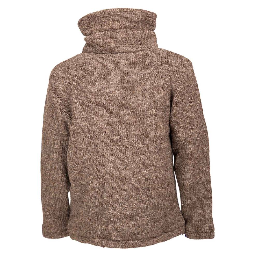 Kunst Und Magie Klassische Strickjacke Wolle Jacke mit Hochkragen Fleecefutter Riesige Ersparnisse