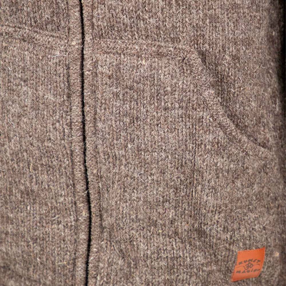 Kunst Und Magie Klassische Strickjacke Wolle Jacke mit Hochkragen Fleecefutter Riesige Ersparnisse