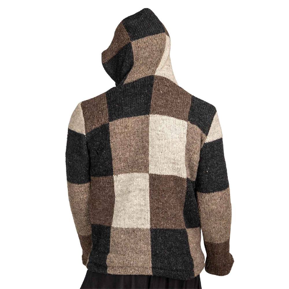 Kunst Und Magie Baja Hoodie Strickjacke Wolle Jacke mit Kapuze Winter Pullover VIP-Rabatte