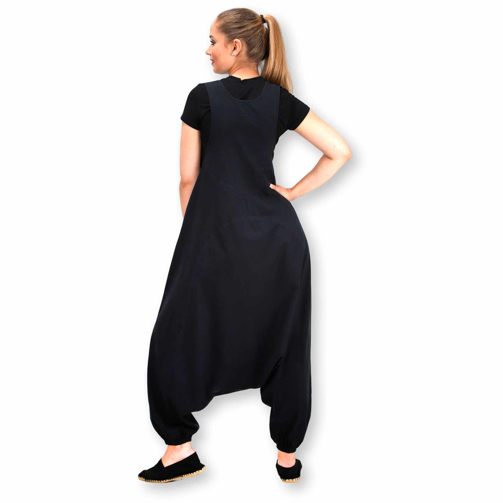 Kunst Und Magie Kunst und Magie Hippie Latzhose Haremshose Hose Goa Boho Jumpsuit Overall Blume des Lebens Hotsell