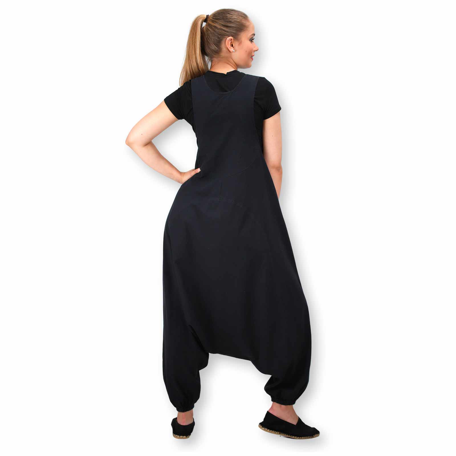 Kunst Und Magie Kunst und Magie Hippie Latzhose Haremshose Hose Goa Boho Jumpsuit Overall Blume des Lebens Hotsell