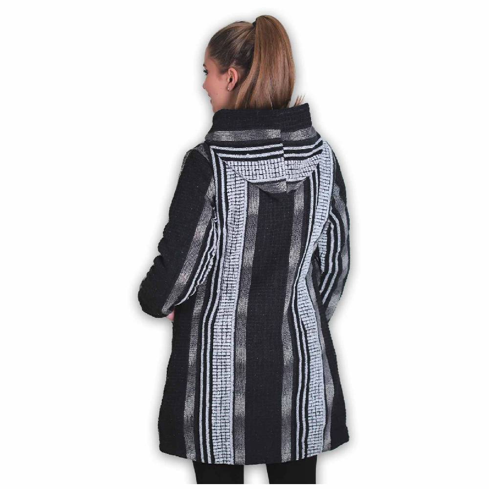 Kunst Und Magie Damen Kurzmantel Jacke mit Kapuze -Hippie Goa Boho Damen Mantel Meist gekauft