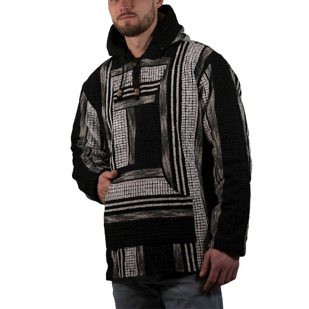 Kunst Und Magie Bunter Kapuzenpulli Kapu Baja Jerga Hoodie mit Kapuze und Kängurutaschen Hippie Goa Großer Ausverkauf
