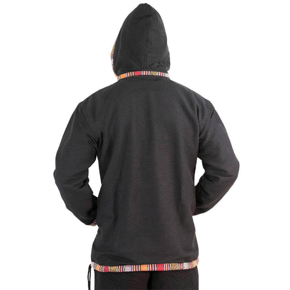 Kunst Und Magie Baja Hoodie Kapuzenpullover mit Fleecefutter und abnehmbarer Kapuze Cyber Monday