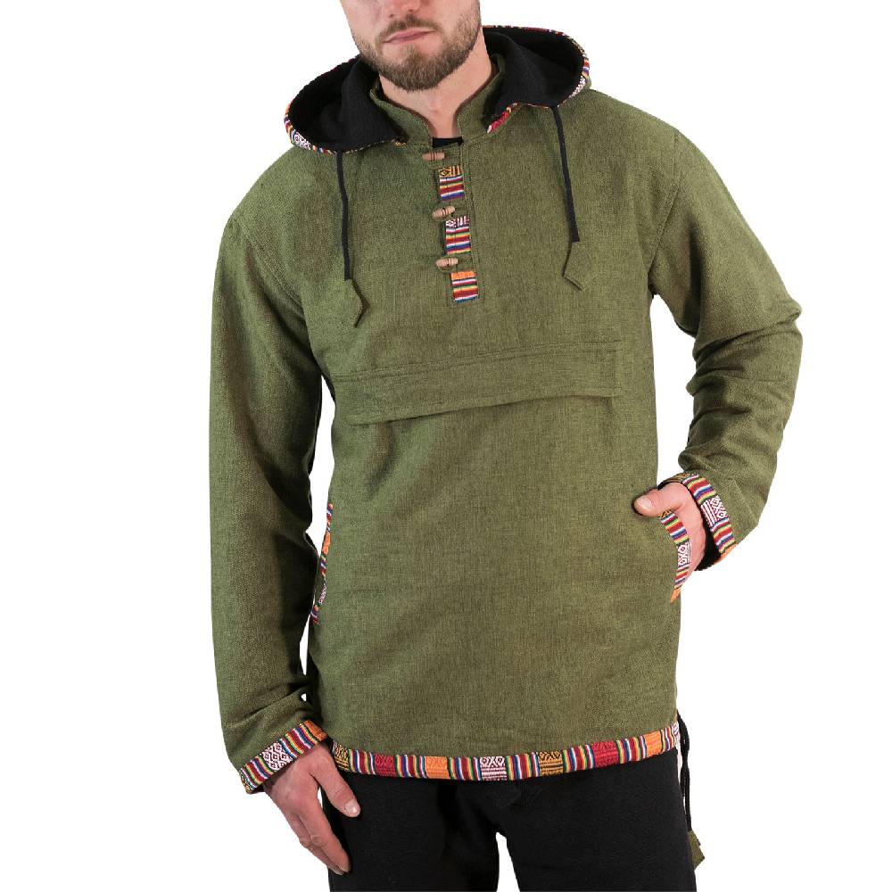 Kunst Und Magie Baja Hoodie Kapuzenpullover mit Fleecefutter und abnehmbarer Kapuze Cyber Monday