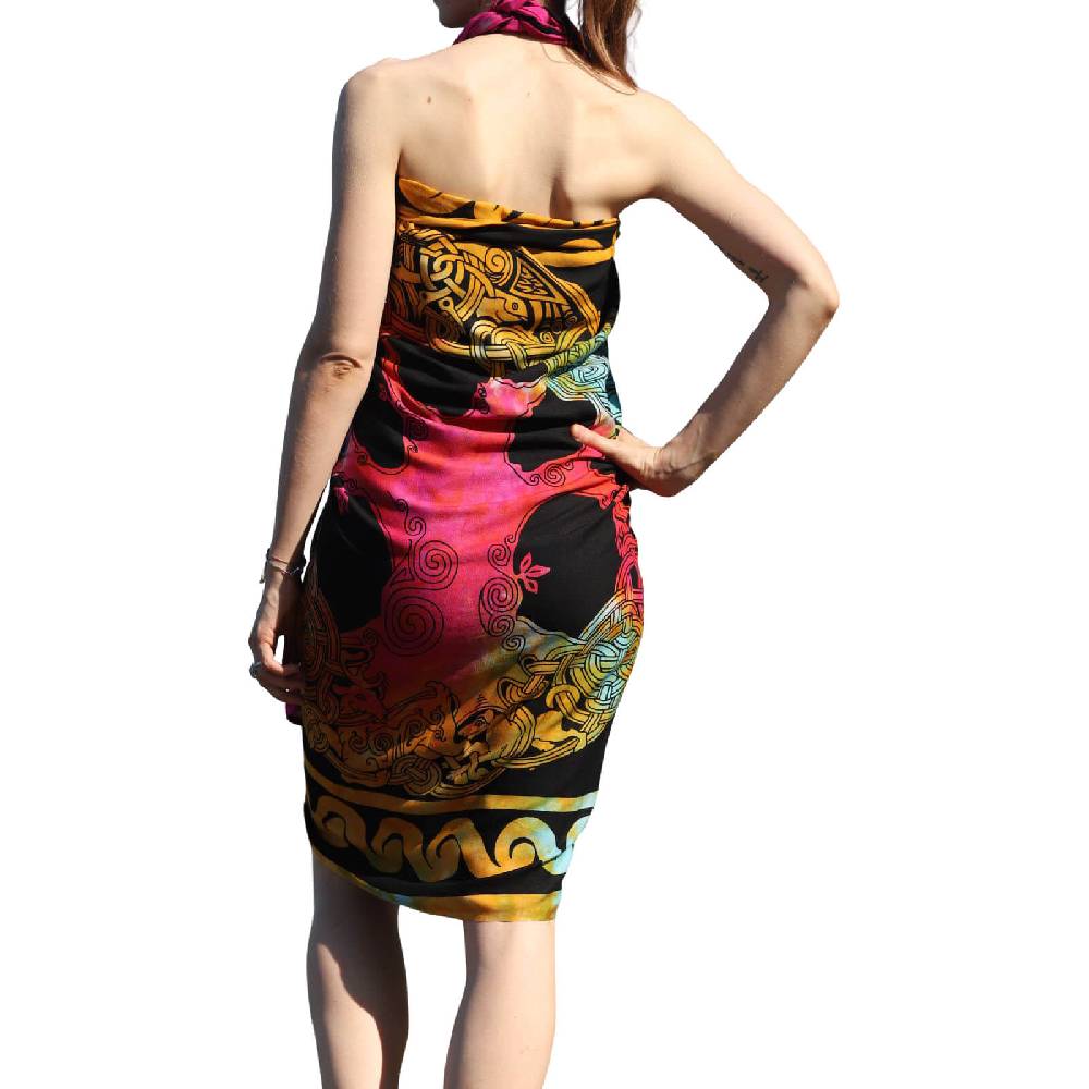 Kunst Und Magie Sarong Yogatuch Iggdrasil Weltenbaum Strandtuch Multifunktionstuch Dekotuch Tischdecke Wickelkleid Lagerräumung