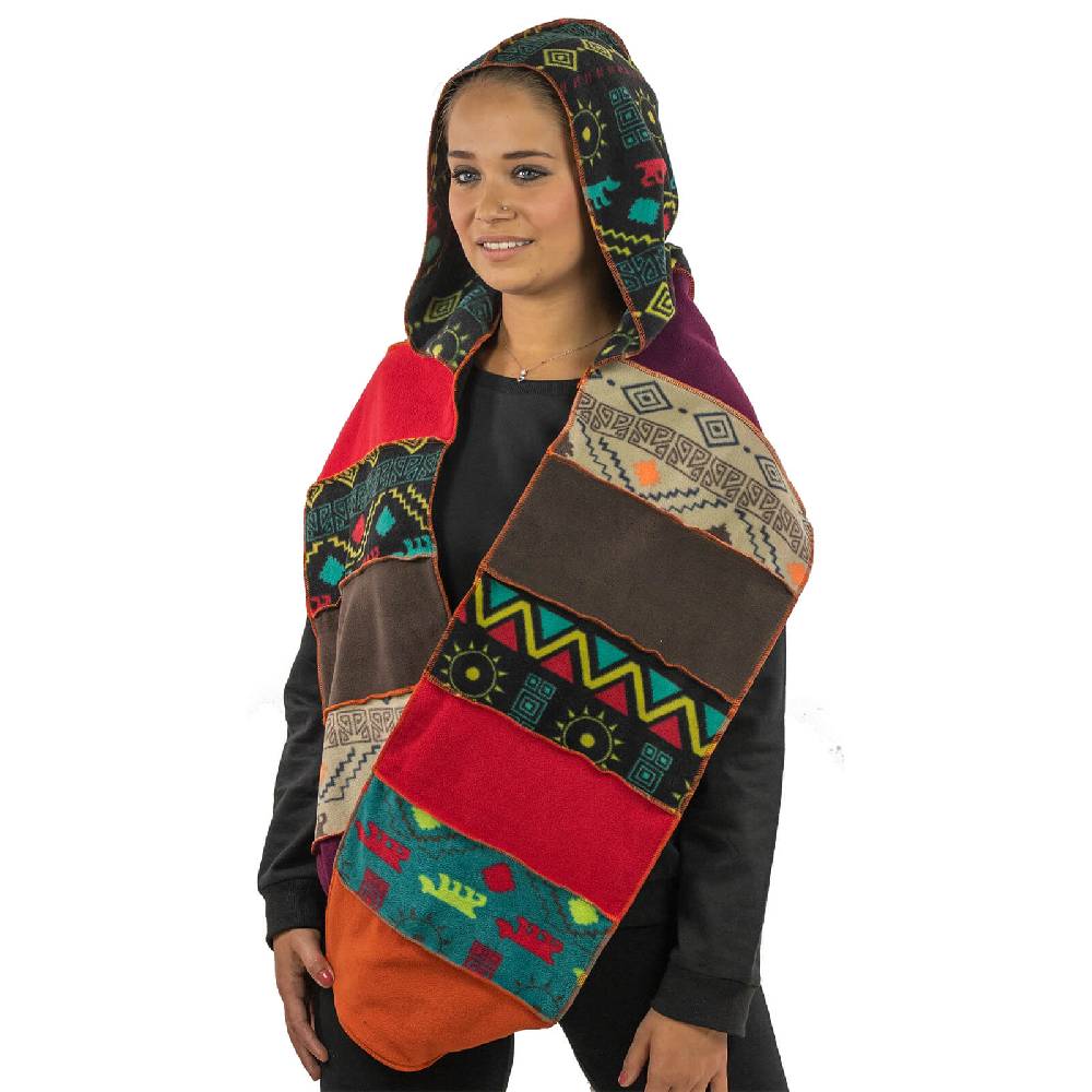 Kunst Und Magie Kunst und Magie Damen Kapuzenschal Schal Loop aus Fleece Blitzangebot