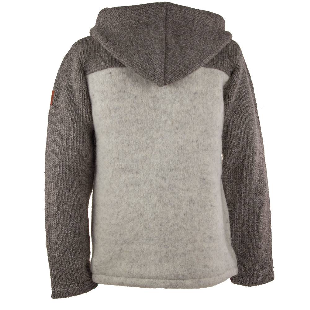 Kunst Und Magie Klassische Herren Strickjacke Wolle Jacke mit abnehmbarer Kapuze Baumwollfutter Räumungsverkauf
